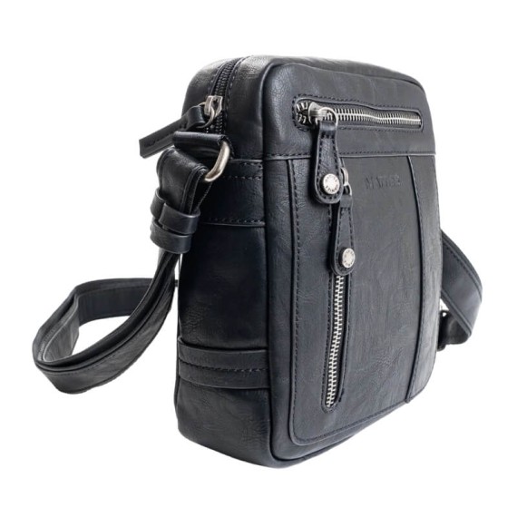 Bolsa de Tiracolo Homem Matties JUVENIL 4132 Preta | Ref. 132.4013220