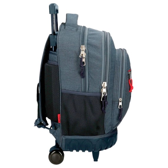 Mochila Escolar 44cm 2R. Compacta Pepe Jeans KAY Azul | Ref. 186.6672921