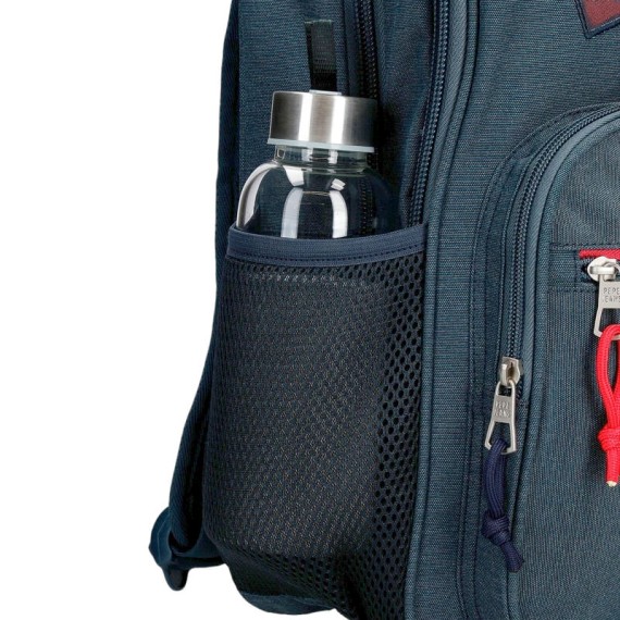 Mochila Escolar 44cm 2R. Compacta Pepe Jeans KAY Azul | Ref. 186.6672921