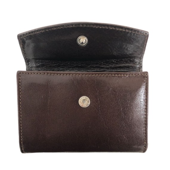 Chaveiro c/ Porta-Moedas em Pele F. ANTUNES Castanho | Ref. 183.150C