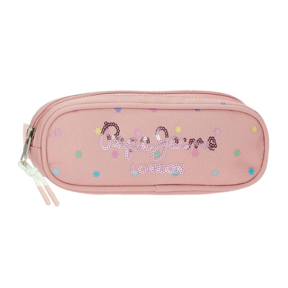 Estojo Escolar Pepe Jeans CARINA Rosa | Ref. 186.6724021
