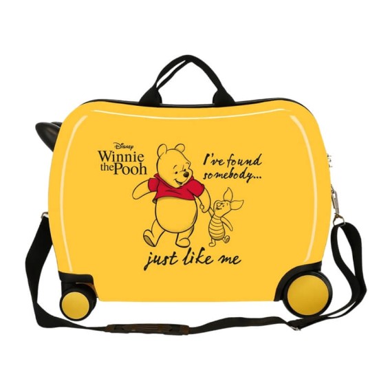 Mala de Viagem Infantil ABS 4 Rodas Winnie The Pooh Ocre | Ref. 186.2639822