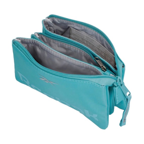 Estojo Triplo c/ Porta Cartões Reebok LINDEN Azul Claro | Ref. 186.8754322