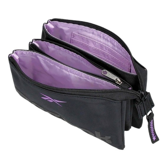 Estojo Triplo c/ Porta Cartões Reebok LINDEN Preto | Ref. 186.8754321