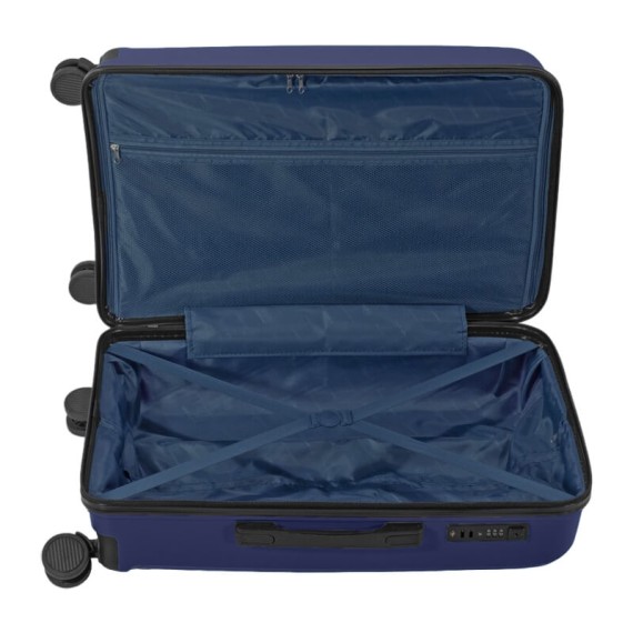 Benzi Mala de Viagem / Trolley Médio 65cm 4 Rodas Azul | Ref. 288.BZ5685A-B