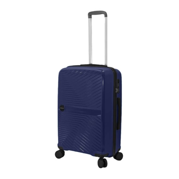 Benzi Mala de Viagem / Trolley Médio 65cm 4 Rodas Azul | Ref. 288.BZ5685A-B