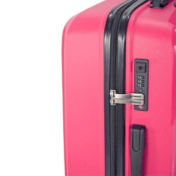 Benzi Mala de Viagem / Trolley Médio 65cm 4 Rodas Rosa | Ref. 288.BZ5685R-B
