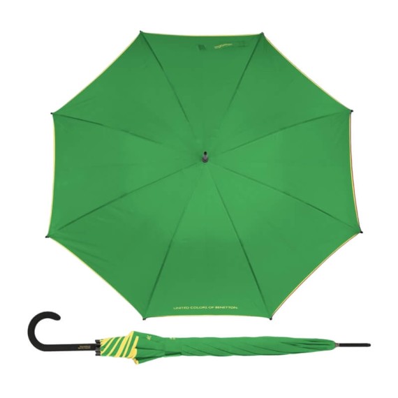 Guarda-Chuva Automático 8V 60cm Benetton LOVE Verde/Amarelo | Ref. 248.56004