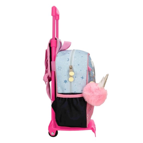 Mochila Pré-Escolar Adap. 25cm c/ Carro Enso DREAMS COME TRUE Multicolor | Ref. 186.94821T1