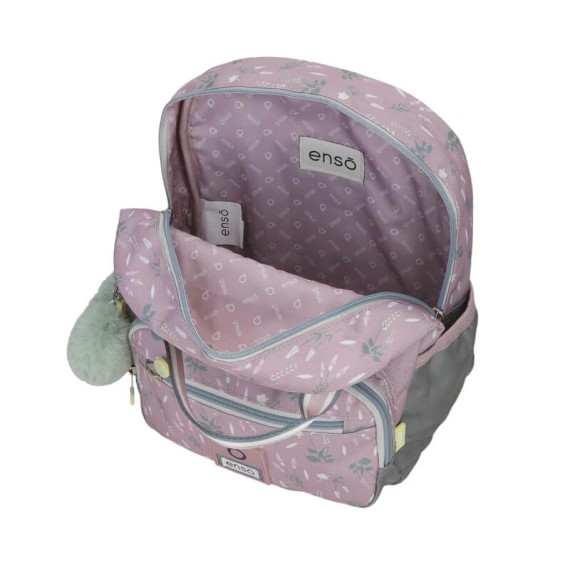 Mochila Pré-Escolar Adap. 28cm Enso BEAUTIFUL DAY Lilás | Ref. 186.95122D1