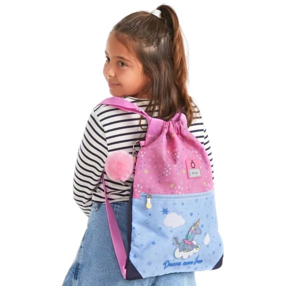 Mochila Saco c/ Bolso Frontal Enso DREAMS COME TRUE Multicolor | Ref. 186.9483821