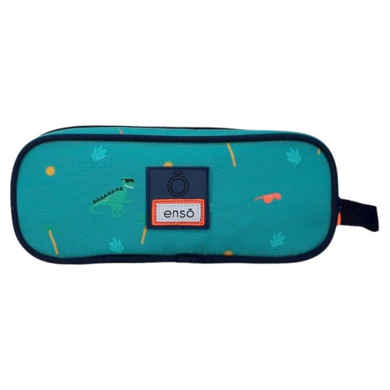 Estojo Escolar Dois Compartimentos Enso DINO ARTIST Azul | Ref. 186.9544221