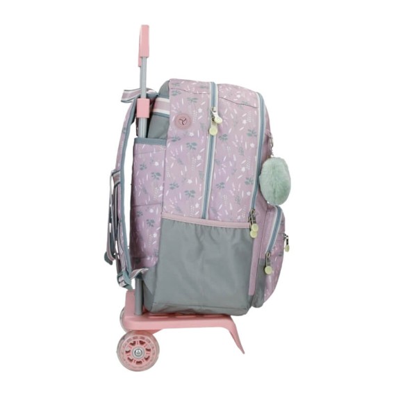 Mochila Adap. 44cm 2C c/ Carro Enso BEAUTIFUL DAY Lilás | Ref. 186.95127T1
