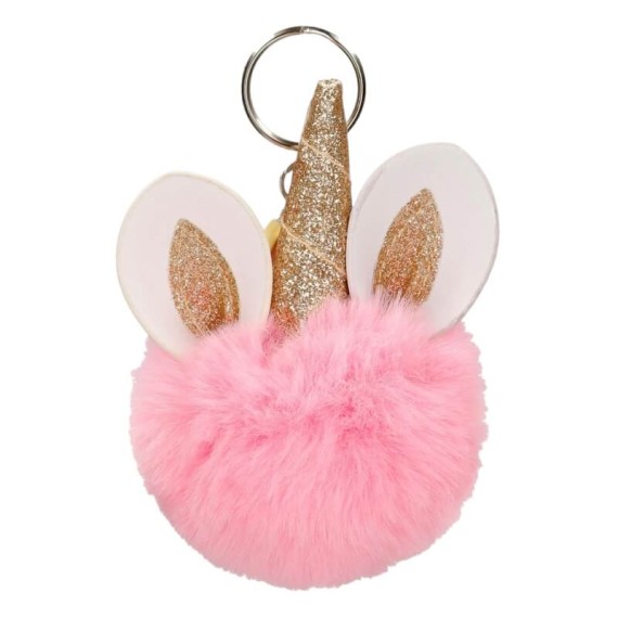 Porta-Chaves Enso Pompom Unicórnio Rosa | Ref. 186.9610221