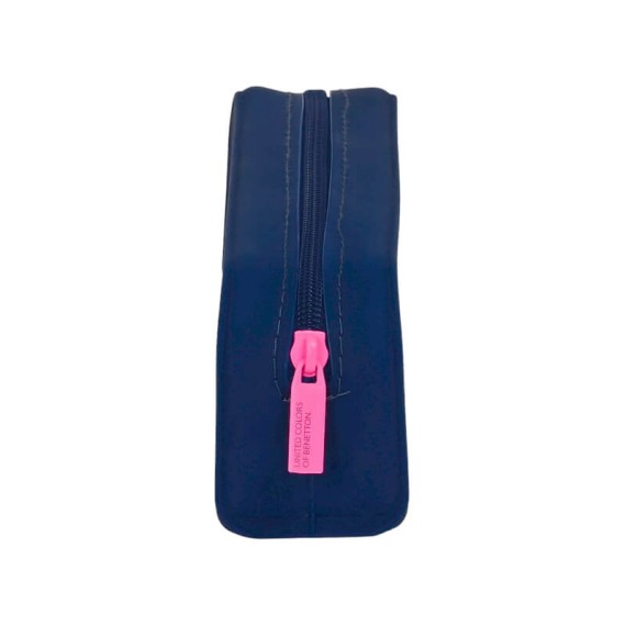 Estojo Escolar Silicone Benetton LOVE Azul Marinho | Ref. 248.812350886