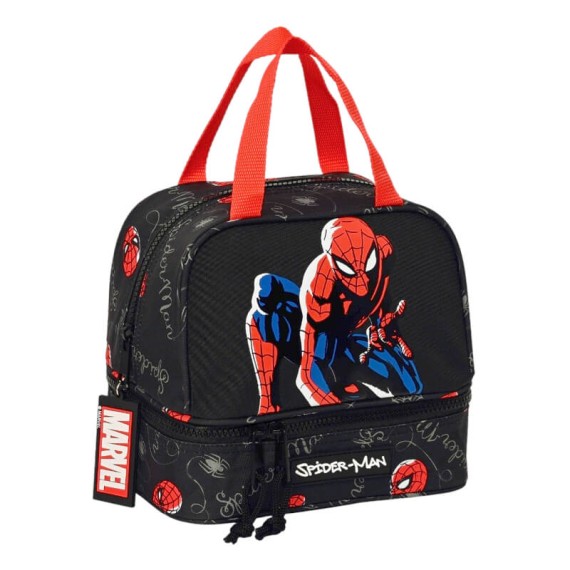 Lancheira Spiderman HERO Preta | Ref. 248.812343040 Lancheira Spiderman HERO Preta | Ref. 248.812343040