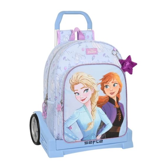 Mochila Escolar 42Cm c/ Carro Evolution Frozen BELIEVE Azul | Ref. 248.612315860 Mochila Escolar 42Cm c/ Carro Evolution Frozen BELIEVE Azul | Ref. 248.612315860