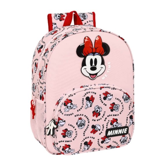 Mochila Escolar Adap. 42Cm Minnie ME TIME Rosa | Ref. 248.612312180