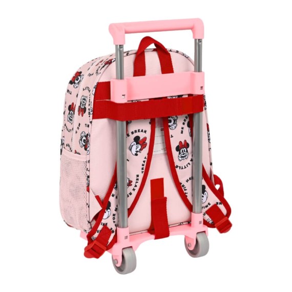 Mochila Infantil 34Cm c/ Carro Minnie ME TIME Rosa | Ref. 248.612312020