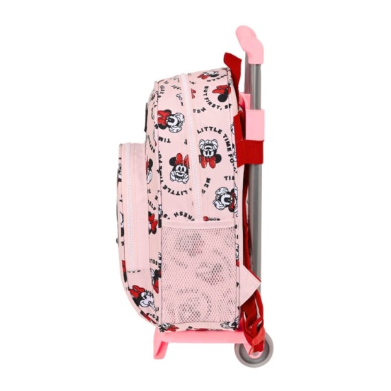 Mochila Infantil 34Cm c/ Carro Minnie ME TIME Rosa | Ref. 248.612312020