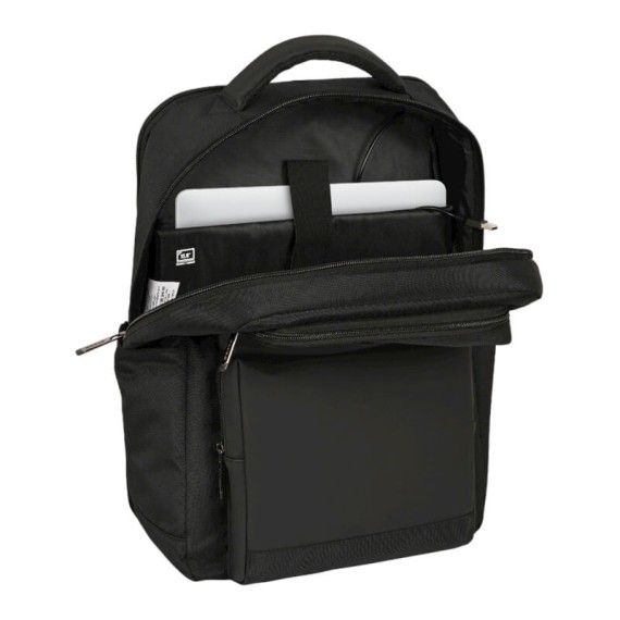 Mochila para Computador 15.6” USB c/ 2 Bolsos Frontais Safta BUSINESS Preta | Ref. 248.642200377