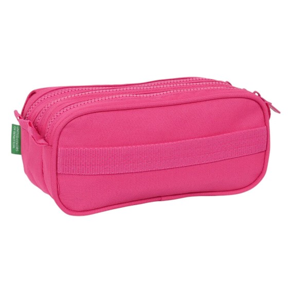 Estojo Escolar Triplo Compartimento Benetton RASPBERRY Fuschia | Ref. 248.842316710