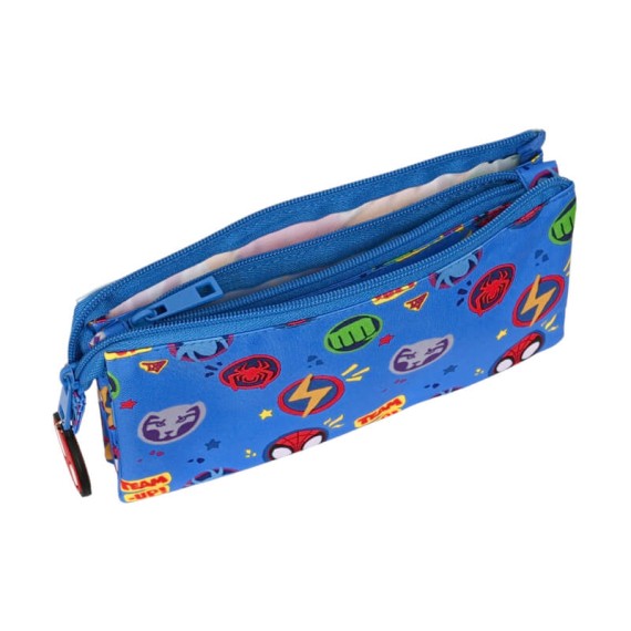Estojo Escolar Triplo Spidey TEAM UP Azul | Ref. 248.842332744
