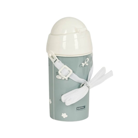 Garrafa 500ml Abertura Aut. c/ Palhinha Safta DORMILON Cinza | Ref. 248.342358899 Garrafa 500ml Abertura Aut. c/ Palhinha Safta DORMILON Cinza | Ref. 248.342358899