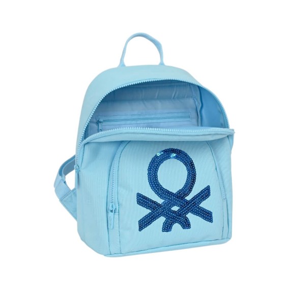 Mini Mochila Benetton SEQUINS Azul | Ref. 248.642315846