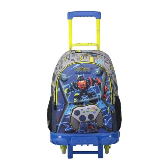 Mochila Escolar com Rodas L 47Cm Totto MONARK 4YI Azul | Ref. 330.MJ03MNK0034YIL