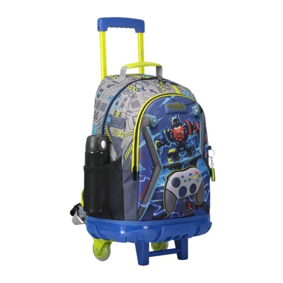 Mochila Escolar com Rodas L 47Cm Totto MONARK 4YI Azul | Ref. 330.MJ03MNK0034YIL