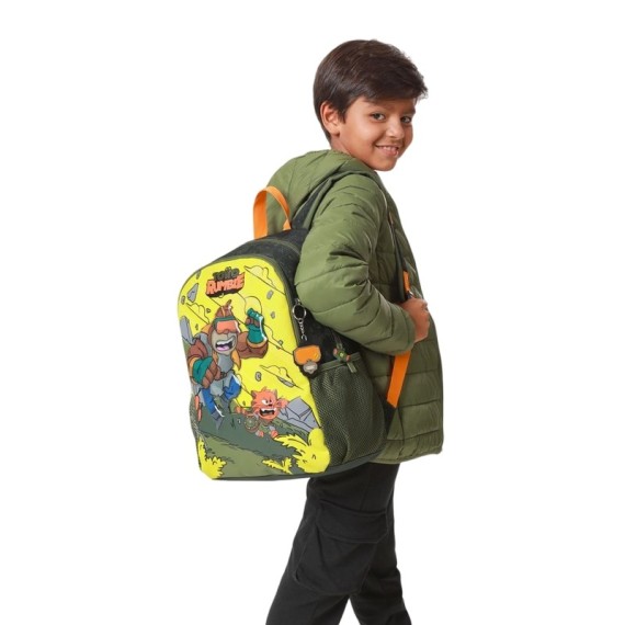 Mochila Escolar Média 41Cm Totto BRAWLMASTER 4DJ Verde | Ref. 330.MJ04BWM0024DJM