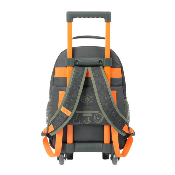 Mochila Escolar Média c/ Rodas 41Cm Totto BRAWLMASTER 4DJ Verde | Ref. 330.MJ03BWM0054DJM