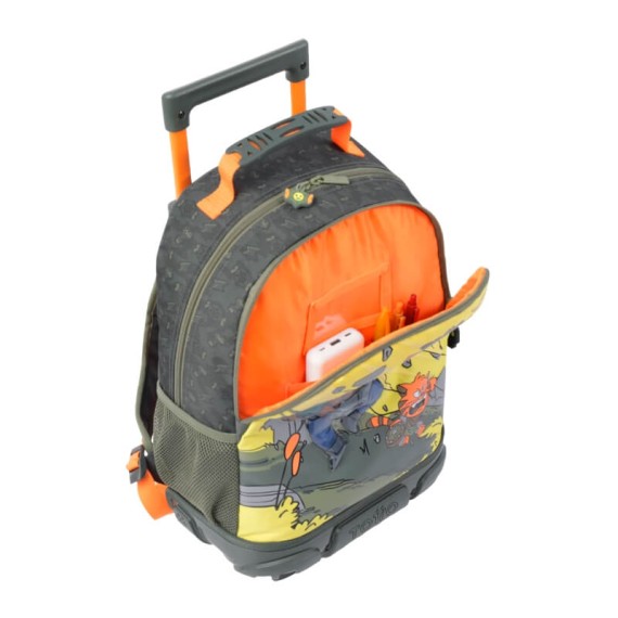Mochila Escolar Média c/ Rodas 41Cm Totto BRAWLMASTER 4DJ Verde | Ref. 330.MJ03BWM0054DJM