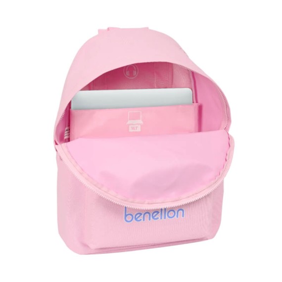 Mochila para Portátil 14.1” Benetton PINK Rosa | Ref. 248.642314819 Mochila para Portátil 14.1” Benetton PINK Rosa | Ref. 248.642314819
