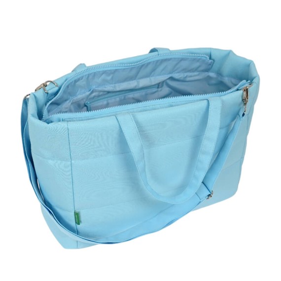 Saco de Ombro para Computador 14.1” Benetton SEQUINS Azul | Ref. 248.642315293