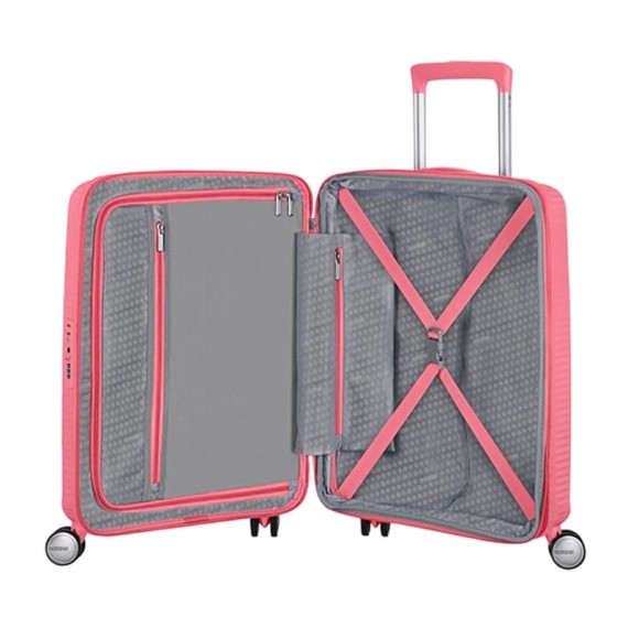 American Tourister Mala de Cabine / Trolley 55cm 4R Exp. SOUNDBOX Coral | Ref. 9232G00100