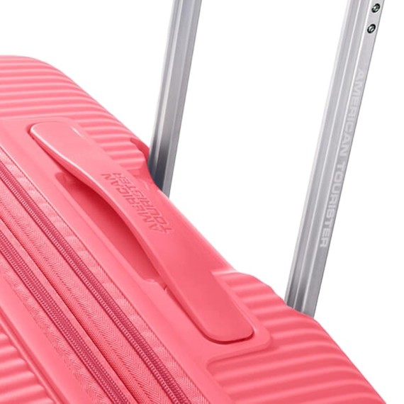 American Tourister Mala de Viagem Grande 77cm 4R Exp. SOUNDBOX Coral | Ref. 9232G00300