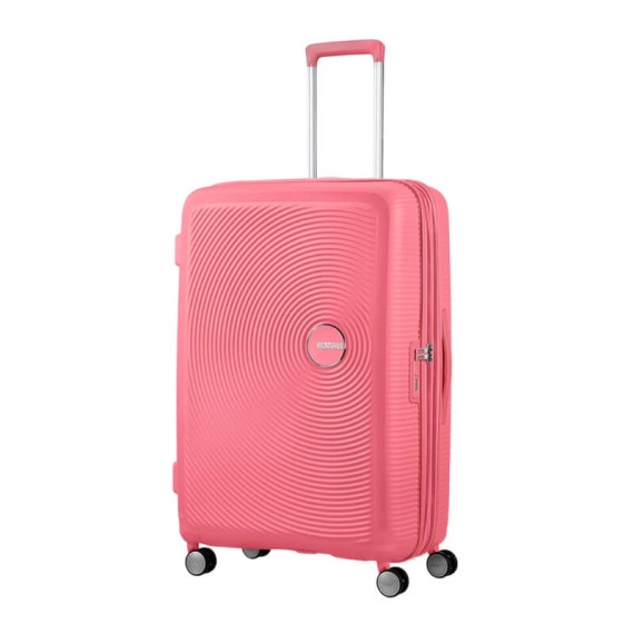 American Tourister Mala de Viagem Grande 77cm 4R Exp. SOUNDBOX Coral | Ref. 9232G00300