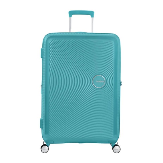 American Tourister Mala de Viagem Grande 77cm 4R Exp. SOUNDBOX Turquesa | Ref. 9232G00361
