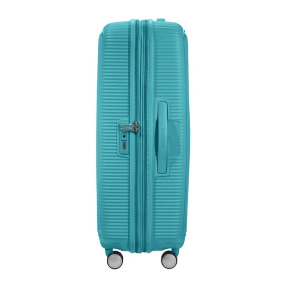 American Tourister Mala de Viagem Grande 77cm 4R Exp. SOUNDBOX Turquesa | Ref. 9232G00361