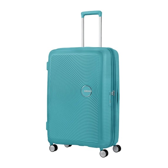 American Tourister Mala de Viagem Grande 77cm 4R Exp. SOUNDBOX Turquesa | Ref. 9232G00361