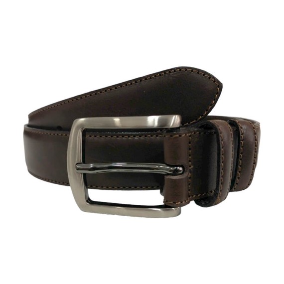 Cinto Clássico em Couro 145cm Joseph Louis 227 Castanho | Ref. 39.227C145