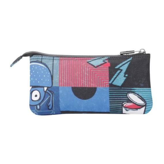 Estojo Escolar Triplo Tablero TOTTO 6JP Azul | Ref. Azul330.AC52ECO012Z6JP