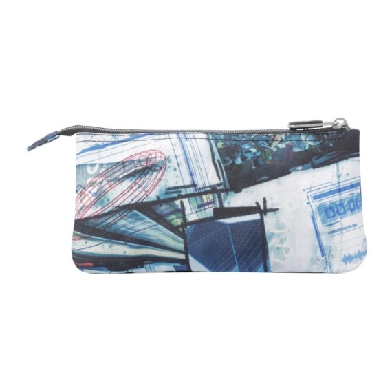 Estojo Escolar Triplo Tablero Totto 4HV Azul | Ref. 330.AC52ECO012Z4HV