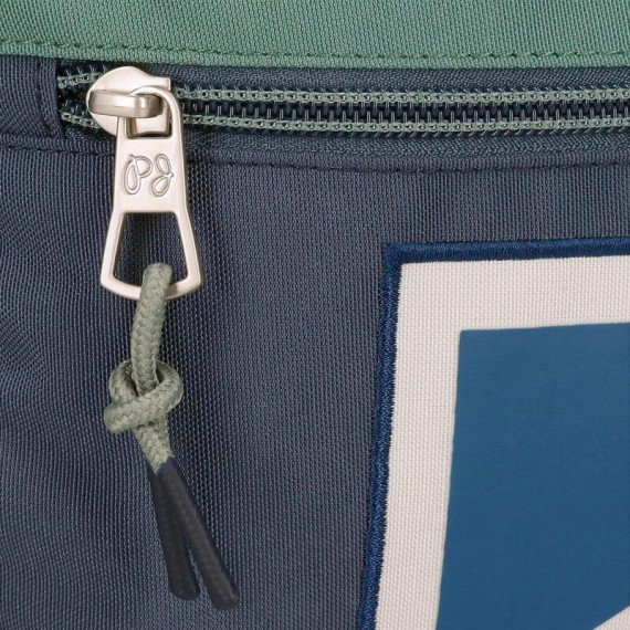 Mochila Adaptável 2C 44cm c/ Carro Pepe Jeans TOM Azul Escuro | Ref. 186.66524T1