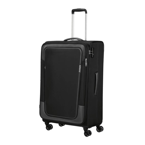 American Tourister Mala de Viagem Gigante 81cm 4R Exp. PULSONIC Preta | Ref. 92MD600309