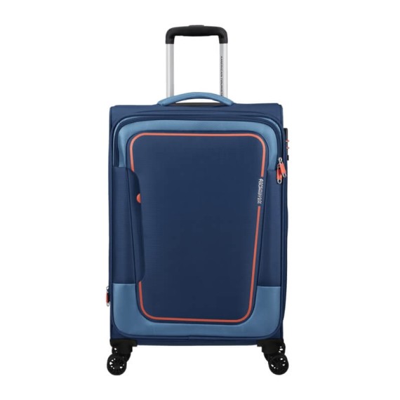 American Tourister Mala de Viagem Média 68cm 4R Exp. PULSONIC Azul Marinho | Ref. 92MD600241 American Tourister Mala de Viagem Média 68cm 4R Exp. PULSONIC Azul Marinho | Ref. 92MD600241
