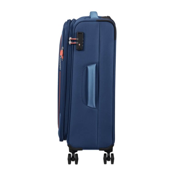 American Tourister Mala de Viagem Média 68cm 4R Exp. PULSONIC Azul Marinho | Ref. 92MD600241 American Tourister Mala de Viagem Média 68cm 4R Exp. PULSONIC Azul Marinho | Ref. 92MD600241