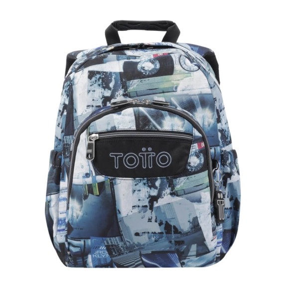 Mochila Escolar 40Cm Gommas Totto 4HV Azul | Ref. 330.MA04ECO018J4HV